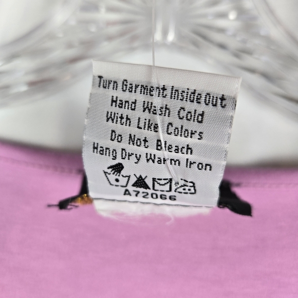 Bob Mackie Wearable Art Cotton Pink Floral Embroidered Tunic Top Plus Size 3X - Picture 4 of 13